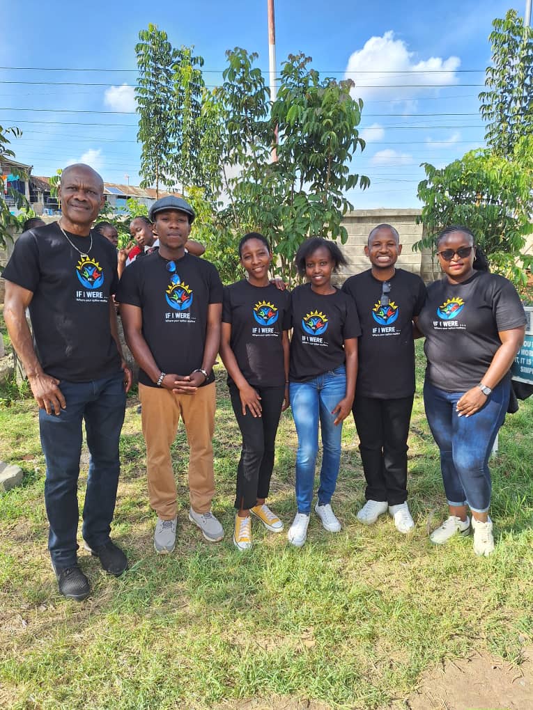 Engr. Cornelius Ani (left) with the Kenya team after the Embakasi pad drive