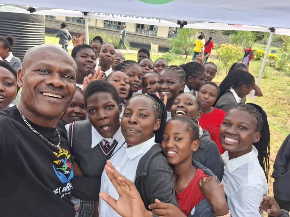 Engr. Cornelius Ani with some  members of the If I Were XYZ Club - Embakasi Kenya after the Embakasi event